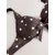 Next Bikini zgornji del temno rjava/bela