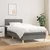 Vidaxl Box spring postelja z vzmetnico temno siva 80x200 cm blago