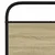 Vidaxl Kovinski posteljni okvir brez vzmetnice sonoma hrast 183x213 cm