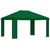 Gazebo 4 × 3 m Zelena Poliester i čelik 190 gsm