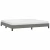vidaXL Posteljni okvir temno siv 200x200 cm blago