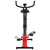 VIDAXL zložljivo sobno kolo za vadbo, črno-rdeča