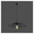 Črna viseča luč Squid Lighting Root, višina 111 cm