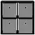 Kreveta s ladicama Crni hrast 49,5 x 22 x 47 cm