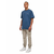 Large Small Spaceblue Embroidery T-Shirt
