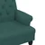 Klupa s naslonom tamnozelena 120 x 62 x 75,5 cm od tkanine