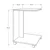 Hanah home Klub sto 35x65x45cm Orah