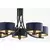 Jupiter 2101 - Luster na lancu ARTHUR 5xE27/15W/230V plave/crne boje