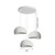 BRILAGI - Luster na sajli WABI SABI 3xE27/60W/230V bela