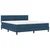 vidaXL vidaXL Postelja boxspring z vzmetnico Modra 180 x 200 cm blago, (5000127111)