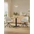 Songmics Jedilni stol vrtljiv 60x60x81.5 cm bež