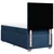 Vidaxl Box spring postelja z vzmetnico modra 100x200 cm blago
