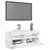 TV ormarić s LED svjetlima visoki sjaj bijeli 80 x 35 x 40 cm