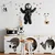 Wallity Zidna dekoracija Cosmonaut 4, 35cmx47cmx10cm, Crna