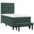 Vidaxl Box spring postelja z vzmetnico temno zelena 80x200 cm žamet