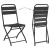 Sklopiva stolica za vrt 2 pcs Antracit 42 x 52 x 82cm