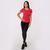 GymBeam Ženska majica Basic Vintage Red