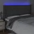 LED uzglavlje tamnosivo 183 x 16 x 118/128 cm od tkanine