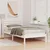 Vidaxl Konstrukcija postelje Bela 75 x 190 cm Masivno borovo les