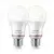 SET 2x LED prigušiva sijalica Philips A60 E27/8W/230V Wi-Fi