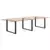 Noge za blagovaonski stol U-oblik 3 kom antracit 100 x (72-73) cm čelik