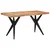 Blagovaonski stol crni 140x70x76 cm od masivnog bagremovog drva