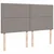 Vidaxl Box spring postelja z vzmetnico taupe 180x200 cm blago