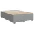 Vidaxl Box spring postelja z vzmetnico svetlo siva 140x200 cm blago