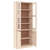 Staklena vitrina ALTA 77 x 35 x 186,5 cm od masivne borovine
