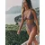 The Set Bikini hlačke čokolada/bordo/črna/bela