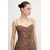Bardot Cocktail obleka Marcello 59817DB1 Rjava Slim Fit