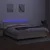 Vidaxl Box spring postelja z vzmetnico LED krem 160x200 cm blago