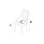 HANAH HOME Set 6 stolica Newa Cappuccino White