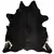 Tepih od prave kravlje kože 150 x 170 cm crni