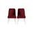 Hanah Home Set trpezarijskih stolica Nova 081 V2, 2 komada, Bordo