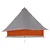 Tipi šator s krovom Siva i narančasta 358 x 296 x 258 cm taft