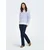 ONLY Pulover ONLXMAS NORDIC modra/bela