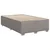 Vidaxl Box spring postelja z vzmetnico taupe 120x190 cm blago