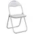 Sklopiva stolica 2 pcs Bijela i siva 48 x 43,5 x 81 cm