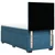 Vidaxl Box spring postelja z vzmetnico modra 80x200 cm žamet