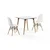 Hanah Home Set stolica Eos-V, 65x50x101 cm, 2 komada, Bela