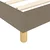 vidaXL Box spring postelja z vzmetnico taupe 140x200 cm blago