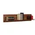 Hanah Home Zidna polica Raf-11-Oo-1, 120x25x20 cm, Braon