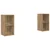 Set TV komoda Zidne 2 pcs Umjetnički hrast 37 x 35 x 72 cm