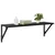Police na zidu s policom 2 pcs Crni hrast 80 x 25 x 25,5 cm