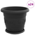 Saksije za biljke 24 pcs Crna O 30 x 25 cm Plastika