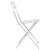Sklopiva stolica za vrt 2 pcs Bijelo 42 x 46 x 82cm Metal