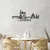 Wallity Zidna dekoracija Cleveland, 120 x 50 x 1,5 cm, Crna