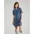VERO MODA Dolga srajca Jennie  moder denim