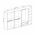 HANAH HOME Garderober Kale Mebran 8425